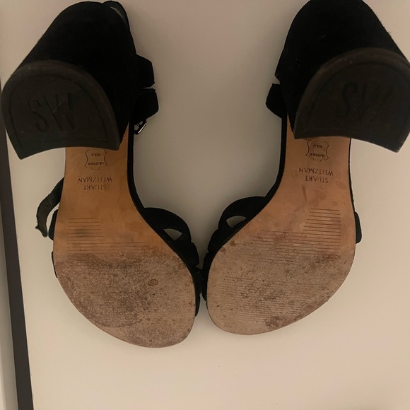 Stuart Weitzman Size 6 Suede Heeled Sandals - Picture 5 of 5